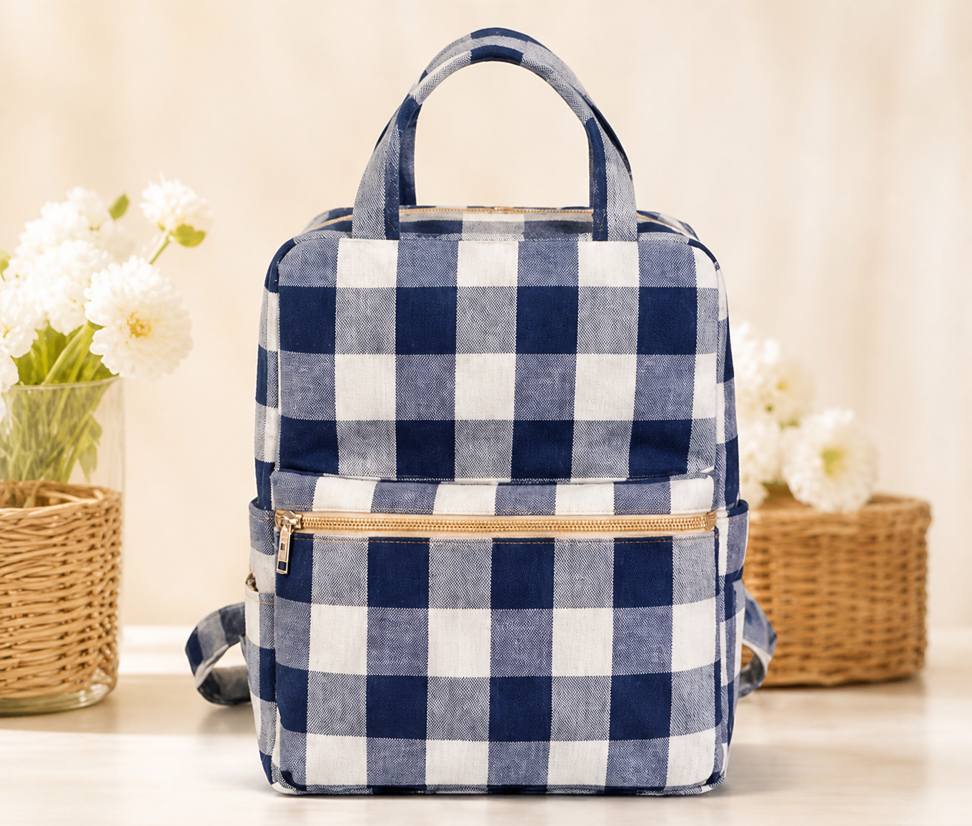 Classic Check Backpack, front view